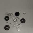 Luggage Suitcase Replacement Wheels 50mm Diameter 1 7/8 inch Wear-Resistant Mute Suitcase Luggage Replacement Wheels Rubber Swivel Caster Repair Kits 4 Pcs