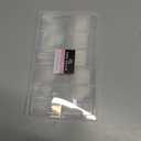 UNA GELLA Nail Tips Square XXL Long: Full Cover Pre-file Square Straignt Gel Nail Tips No C Curve for DIY Press On Nails 216PCS, 12 Sizes Gel Nail Extensions Art Salon