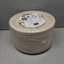 Disposable Plates, Sturdy and Durable Compostable Paper Plates - Heavy Duty, Eco-Friendly, Biodegradable, Unbleached, Sugarcane Bagasse Dinner Plate, 125-Pack 10 Inch