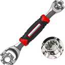 Universal Wrench 52 in 1 Socket Wrench Multifunction Wrenches Tool with 360 Rotating Head, Spanner Tool for Home and Bicycle Car Repair (Medium)