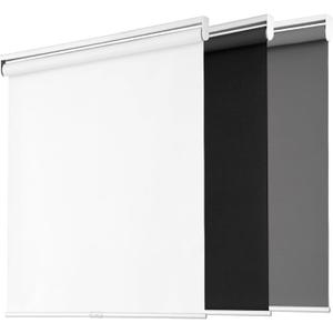 Blackout Roller Shades for Windows, Cordless Free-Stop Blinds with Thermal Insulated,UV Protection Fabric. Pull Down Room Darkening Door Blinds for Home, Office Easy to Install(46" W x 72" H,White)