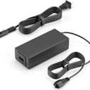 VHBW 2A Compact eBike Charger for Bosch eBike System 2 (BES2) | Replacement Power Supply with Oval Plug, Ideal for Travel, Compatible with Active/Performance Line, PowerPack & PowerTube Batteries