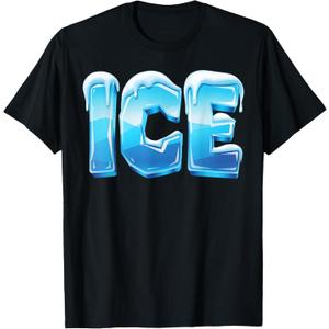 Ice and Fire Halloween Matching Couple Last Minute Costume T-Shirt 2XL