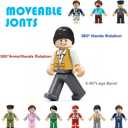 36PCS Minifigures, Mini Figure Toy, Action Figure Stuffer, Minifigures Building Bricks Mini People, Boys Girls Gift for Christmas Stockings, Birthday Cake Decorations, Easter Eggs, Party Favors
