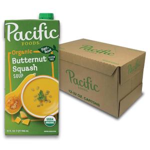 Pacific Foods Organic Butternut Squash Soup, 32 oz Carton (12 Pack) (32 Ounce (Pack of 12))
