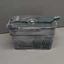 Dynta Bread Box 2 Pack Bread Storage Container Airtight Recording Time Bread Box for Kitchen Countertop Plastic Bread Keeper with Lid for Homemade Bread, Toast, Loaf, Cookies (Grey)