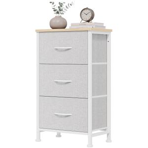 OLIXIS 3 Drawer Dresser for Bedroom, Small Night Stand Chest of Drawers