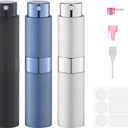 Fusupak Perfume Atomizer Travel Bottle Refillable: Cologne Sprayer Portable for Men - Mini Spray Empty for Refill - 8ml Small Size Blue