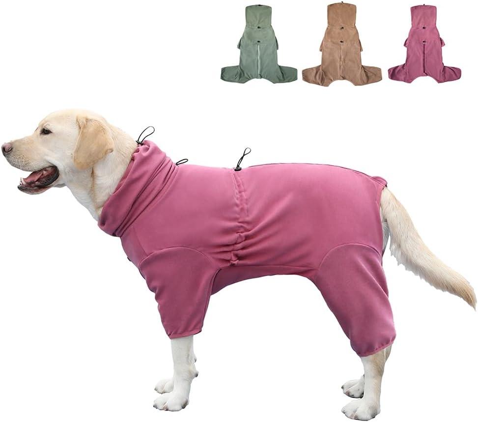 Pet Pajamas for Large Dogs,Extra Large Stretch, Suitable for Adult Dogs, Medium-Sized Dogs, Large Dogs Jumpsuit Four-Legged Dog Clothes, Surgical Recovery Dog Clothing. (Red Color, 5XL)