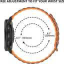 Watch Bands Compatible with Garmin Venu 3S/Vivoactive 4S/Venu 2S/Vivomove 3S,18mm Double Sided Silicone Magnetic Watch Band Soft Sport Strap for Garmin Forerunner 255S/255S Music/265S (Grey+Orange)