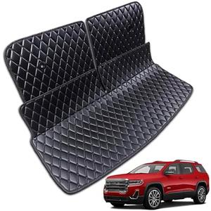 7DEEKEI for 2017-2023 GMC Acadia SLE SLT AT4 Denali Trunk Mat and Rear Backrest Mat Cargo Liners All Weather Anti-Slip 7DEEKEI for 2017-2023 GMC Acadia SLE SLT AT4 Denali Trunk Mat and Rear Backrest Mat Cargo Liners All Weather Anti-Slip