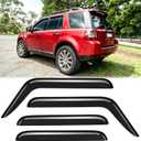 Rainproof Side Window Wind Deflectors for Land Rover Freelander 2 2007-2015;LR2 2007-2015 L359, Tape-on Sun Rain Guard Sets Window Visors for Cars,Vent Deflector for Freelander 2 07-15 LA05