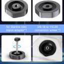 2 x VHBW Replacement Starlink Mini Tripod Adapter  Aluminum Alloy Mount Compatible with Starlink Mini, 3/8"16 & 1/4"20 Threaded, Fixing Clamp for Tripod and Accessories (NOT for New Mini)