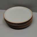 Mora Ceramic Dinner Plates Set of 6, 10 inch Dish Set - Microwave, Oven, and Dishwasher Safe, Scratch Resistant, Modern Rustic Dinnerware- Kitchen Porcelain Serving Dishes - Earl Grey