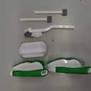 Holikme 7 Pack Deep Cleaning Brush Set, Scrub Pads with Scraper Tip for Pool Walls, Bathroom, Grout, Floor, Tub, Shower and Kitchen Surface (Green)