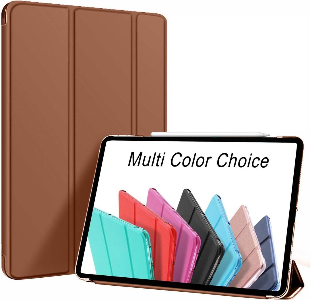 DuraSafe Cases for iPad PRO 11 Inch 1st [ PRO 11 1 Gen 2018 ] A1980 A1934 A2013 A1979 MTXN2LL/A MTXP2LL/A MTXR2LL/A MTXQ2LL/A MTXT2LL/A MTXU2LL/A Ultra Slim Smart Auto Sleep/Wake PC Cover - Brown