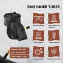 26x2.125 Cruiser Bike Tires: MOHEGIA 2-Pack 26 Inch Folding Tires with Pair Bike Tubes & Tire Levers Replacement Set for Beach Cruiser and Urban Commuting Bicycle