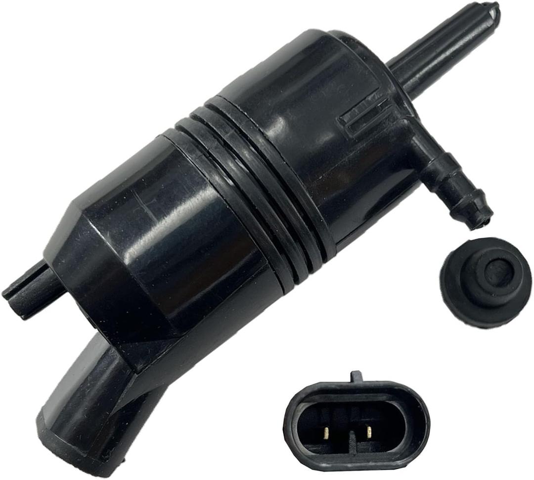 Front Wiper Windshield Washer Pump Compatible with Suburban Savana 1500 Rainier Silverado 1500 Rendezvous Venture Envoy 13502903 SU15227 AS500 0261230162 22127652 22127653 22143196