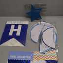 meowtastic Birthday Decorations, Happy Birthday Banner with Honeycomb Balls, Stars Hanging Swirl Streamers, Circle Dots Garland, Happy Birthday Party Decorations for Women Men Boys Girls (Blue)