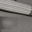 LazBlinds No Drill Cordless Roman Shades, 31'' W x 64'' H, White-Grey