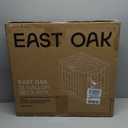 EAST OAK Outdoor Storage Box, 31 Gallon Deck Box Indoor and Outdoor Use, Waterproof Resin Storage Bin for Package Delivery, Patio Cushions, Gardening Tools, Lockable, UV Resistant, Grey