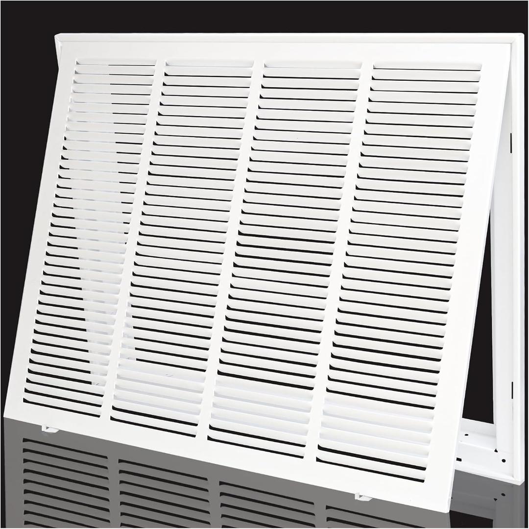 Return Air Filter Grille 20x16,Air Return Vent Cover Grill for 20"W x 16"H Duct Opening,Steel HVAC Vent Covers for Wall and Ceiling,Holds 1" Thick AC Filter