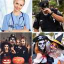 4 x Fall Halloween Badge Reel Cute Ghost Badge Reels Retractable Fall Badge Clip Acrylic Retractable Badge Holder with 360 Rotating Alligator Clip, Funny ID Badge Holder for Nurse Doctor Teacher Student