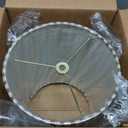 Aspen Creative 31113 Transitional Hardback Drum (Cylinder) Shaped Spider Construction Lamp Shade in Brown, 8" wide (8" x 8" x 11")