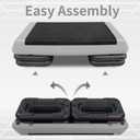 4''-6''-8''Adjustable Aerobic Stepper w/4 Risers Health Workout Step Platform for Sports & Fitness