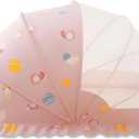 Mosquito Nets for Baby Cribs, Portable Folding Mosquito Net for Stroller, 0-3 Years Kids Travel & Sleep Mosquito Mesh CoverBaby Crib(Pink, 47x24x26)