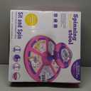 Flooyes Unicorn Sit and Spin Toys for Toddlers Girls 1 2 3 Years Old, Birthday Gifts for 2-4, with LED and Music, 360 Spin (Pink)