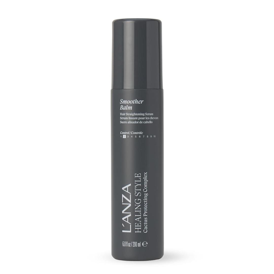 L'ANZA Healing Style Smoother Balm Smoothing Hair Treatment, Frizz Control, Softens, Adds Shine, UV & Heat Protection, Color Safe Anti-Humidity Strengthening Care Shine Boost, Sulfate Free (6.8 Fl Oz)