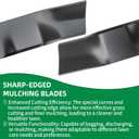 141114 157101 Mower Blades Compatible with Hus qvarna/AYP 22'' Cut Deck, Mulching Blade Replace 406713 134768 532141114 532406713 141114 406713X431 Lawnmower Blade, Fit for 225114X92E2, 2 Pack