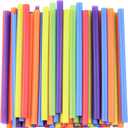 Colorful Pack of Plastic Straws