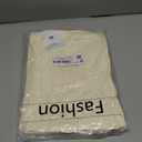 Zhiyouni Women's Fuzzy Fleece Vest Casual Sleeveless Sherpa Jacket Coat Gilet with Pockets (Medium, Beige)