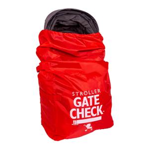J.L. Childress Gate Check Bag for Single & Double Strollers - Travel Bag for Airplane, Fits Most Standard Baby Strollers, Airport Accessories for Gate Check, Flying Essentials - Red (One Size)