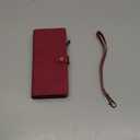 TwoHead for Samsung Galaxy S25 Ultra Wallet Case with Card Holder, Detachable Magnetic Phone Case for S25 Ultra,PU Leather All-Round Protective Phone Case Wallet with Wrist Strap(6.9 in, Red)