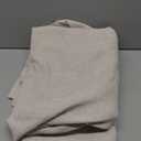 DaysU Linen Curtains - 108 Inch Long, 2 Panel Set for Bedroom/Living Room, Oatmeal Semi Sheer Farmhouse, Rod Pocket, Light Filtering Privacy (54"W x 108"L (Pack of 2))