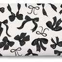 Coquette Preppy Black Bow 20x54 Body Pillow Cover Case, Dark Coquette Room Decor, Preppy Room Dorm Decor, Girly Ribbon Decorative Long Hug Pillow Cases for Bed Couch