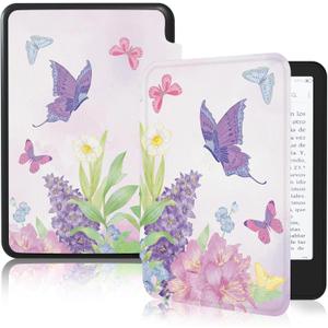 MOROCK Slim Case for 6" Kindle Paperwhite(10th Generation, 2018 Release),Fits 2018 Kindle Paperwhite 10th Gen (Model No. PQ94WIF),Lightweight PU Leather Cover with Auto Wake/Sleep,Butterfly