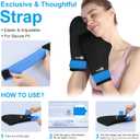 SuzziPad Cold Therapy Socks & Hand Ice Pack, Cooling Gloves for Chemotherapy, Chemo Care Package for Women and Men, S/M