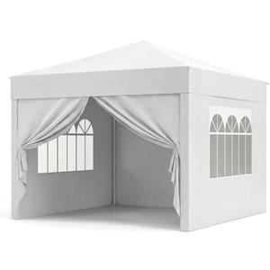 10x10 Pop Up Canopy Tent with 4 Side Wall