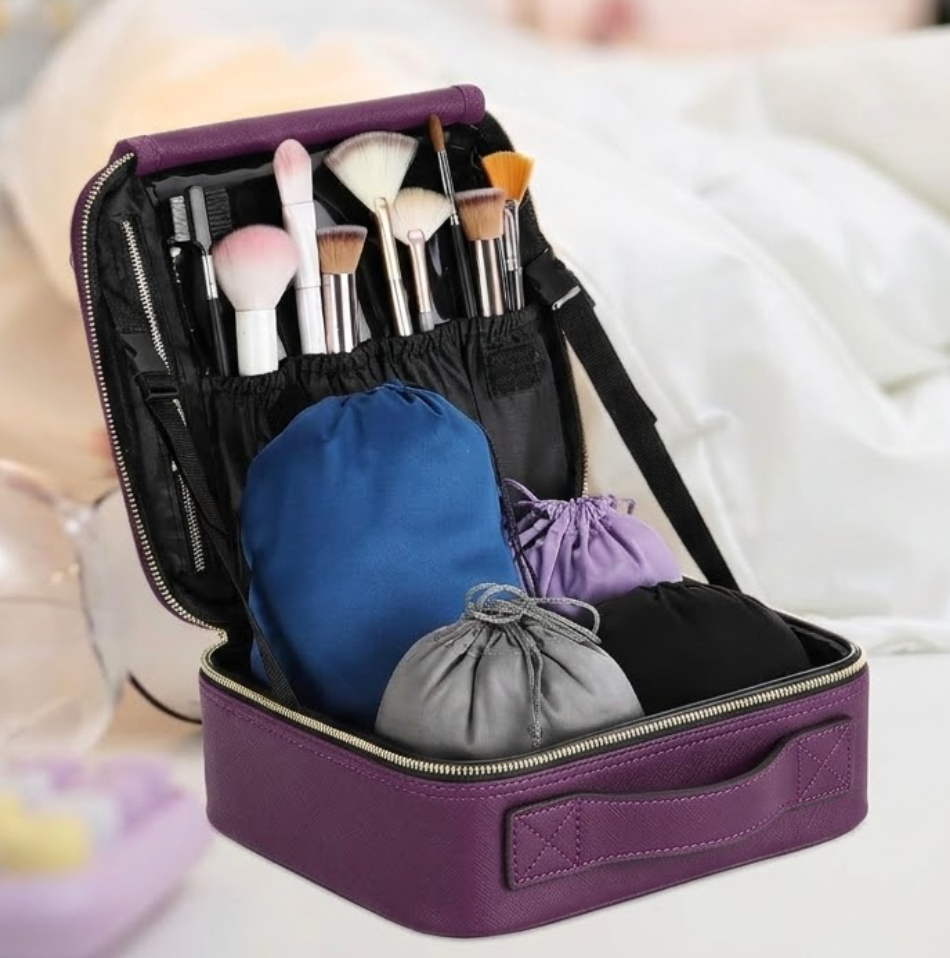 Eccliy Adult Game Toy Storage Organizer Case for Women and Men 10.2 x 9 x 4 Inches Lock Box Toy Travel Bag Locking Game Storage Box Travel Bag
