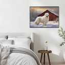 Puzzles for Adults 1000 Pieces, Impossible Hard Difficult Challenging Puzzles for Adults, Families Christmas Barnwood Great Pyrenees Challenging Puzzle Perfect for Game Nights 20x28in
