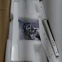 TIQLAB Electric Height Adjustable Standing Desk 47.223.6 inch, Sit Stand Desk with Splice Board, Memory Controller, White Frame & Maple Top Computer Workstation for Home Office