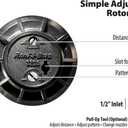 4 x Rain Bird 32SA/4PKS Simple Adjust 32SA Gear Drive Rotor, Adjustable 40 - 360 Pattern, 19' - 32' Spray Distance, 4-Pack