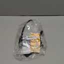 Vivifying Cat Cone, Adjustable Recovery Pet Cone, Lightweight Plastic Elizabethan Collar for Cats, Dogs and Rabbits (Black) M