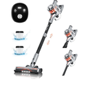 Belife S10 Cordless Vacuum Cleaner, Stick Vacuum Cleaners for Home Carpet and Hardwood Floor, Household Wireless Vacuum for Pet Hair, 28Kpa Powerful Digital Motor, Up to 40Min Runtime(Silver White)