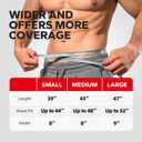 Waist Trimmer for Women and Men, Adjustable Sweat Band for High-Intensity Training & Workouts Black