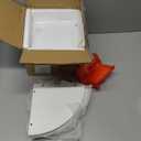 VASAGLE Corner Shelf Wall Mount, 5-Tier Floating Corner Bookshelf, Plant Shelf for Bedroom, Living Room, Bathroom, Home Office, Cloud White